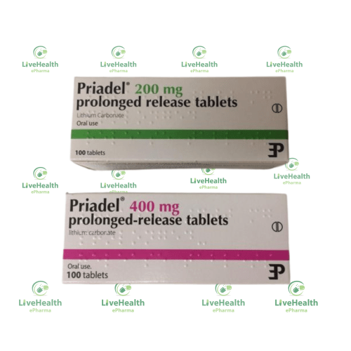 Priadel 200mg Tablet (100 Tablets)