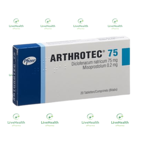Arthrotec Tablet 75 mg x 20(Diclofenac Sodium/Misoprostol)