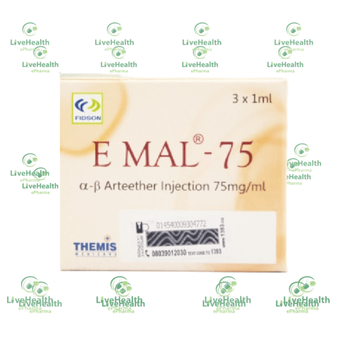 Emal Injection 75mg/1ml (alpha beta arteether)
