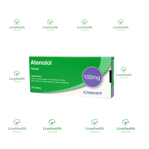 Atenolol 100mg Tablet (28 Tablets) by Crescent Pharma