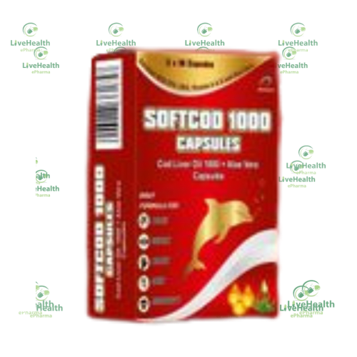 Softcod 1000mg(COD LIVER OIL 1000 + ALOE VERA CAPSULES)