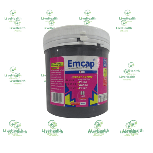 Emcap 500mg x1000 Tablets (Paracetamol)